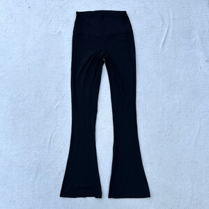 Lululemon Align High-Rise Ribbed Mini-Flared Pant Women's Size 6 Black Nulu